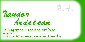 nandor ardelean business card